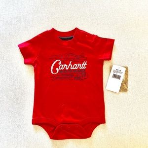 NWT Carhartt Red Baby Onesie